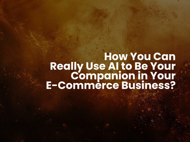 AI in e-commerce business